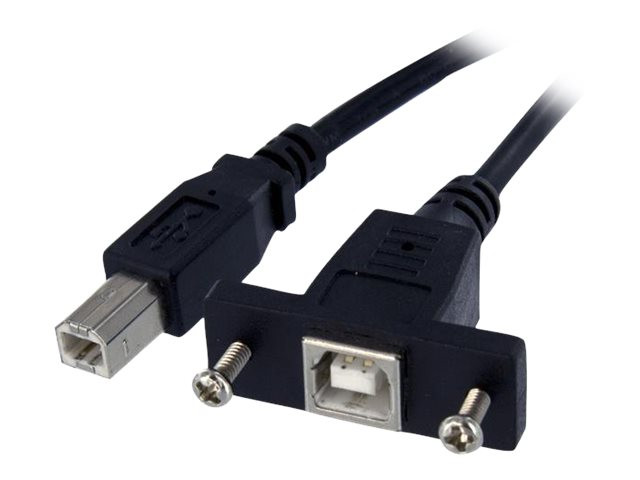 Startech : PANEL MOUNT USB extension cable FEMALE TO MALE USB B