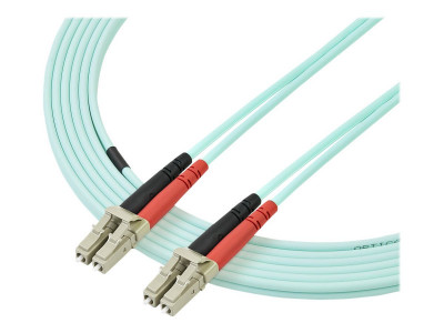 Startech : 3M FIBER OPTIC PATCH CORD LC TO LC - DUPLEX MM AQUA 10GB FIBER