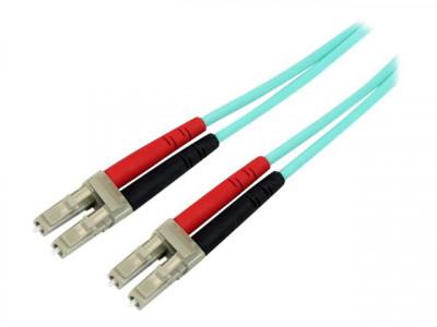 Startech : 3M FIBER OPTIC PATCH CORD LC TO LC - DUPLEX MM AQUA 10GB FIBER