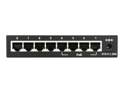 D-Link : DESKTOP SWITCH 8 PORT10/100MBPS UNMANAGED 4 POE PORTS