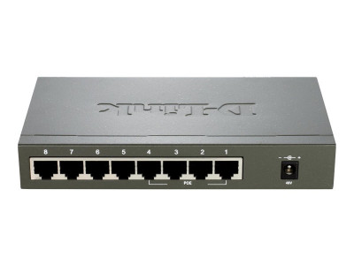 D-Link : DESKTOP SWITCH 8 PORT10/100MBPS UNMANAGED 4 POE PORTS