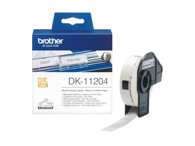 Brother : DK SINGLE LABLE ROLLS F/ QL-500/550 400PCS/RL 17X54M