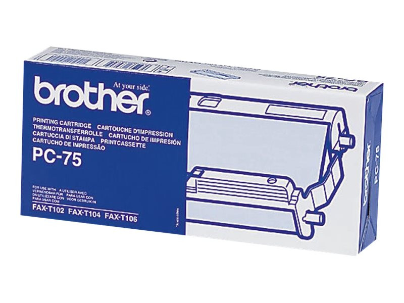Brother PC-75 - Cartouche pour fax Brother (Cartouche + ruban)