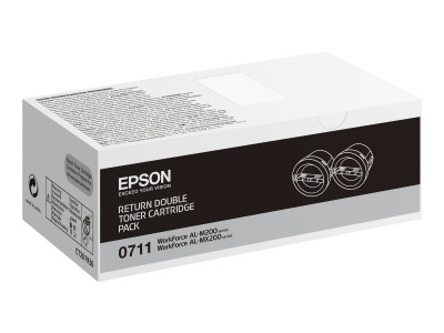 Epson : pack 2 TONERS RETURN NOIR pour SERIES AL-M200/MX200