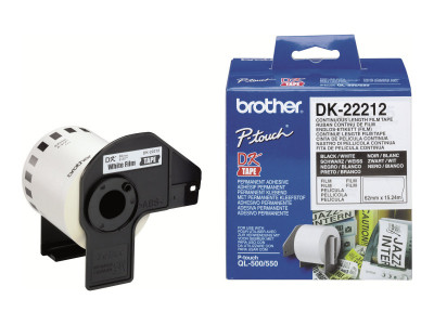 Brother : RUBAN CONTINU SUP.FILM ADHESIF NOIR et BLANC / LARGEUR 62 MM