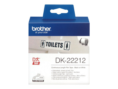 Brother : RUBAN CONTINU SUP.FILM ADHESIF NOIR et BLANC / LARGEUR 62 MM