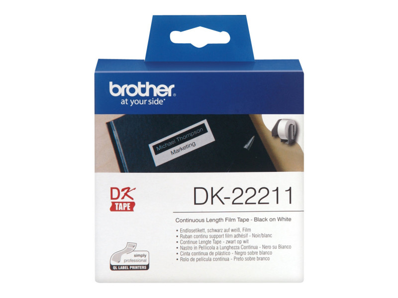 Brother : RUBAN CONT. SUPPT FILM ADHESIF NOIR et BLANC/15M X 29MM