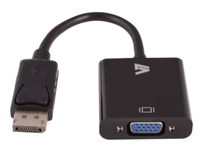 V7 : V7 DISPLAYPORT-VGA ADAPTER-BLK M pour VGA SVGA SXGA UXGA WUXGA CBL