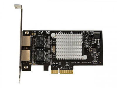 Startech : CARTE RESEAU PCIE 2 PORTS RJ45 ADAPTATEUR NIC GIGABIT ETHERNET