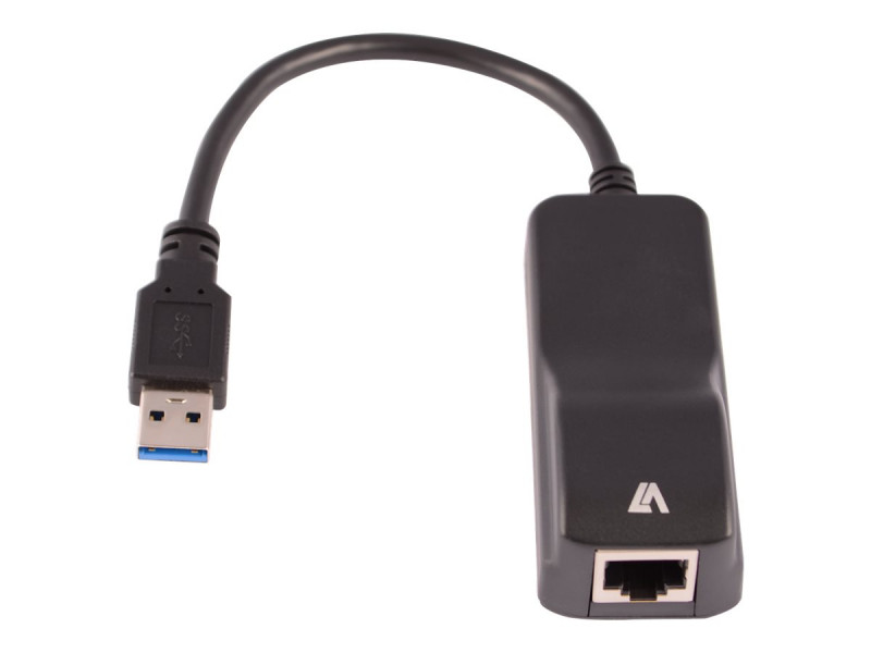 V7 : V7 USB 3-ETHERNET ADAPTER-BLK USB 3 M - 1GB LAN ADAPTER RJ45 F