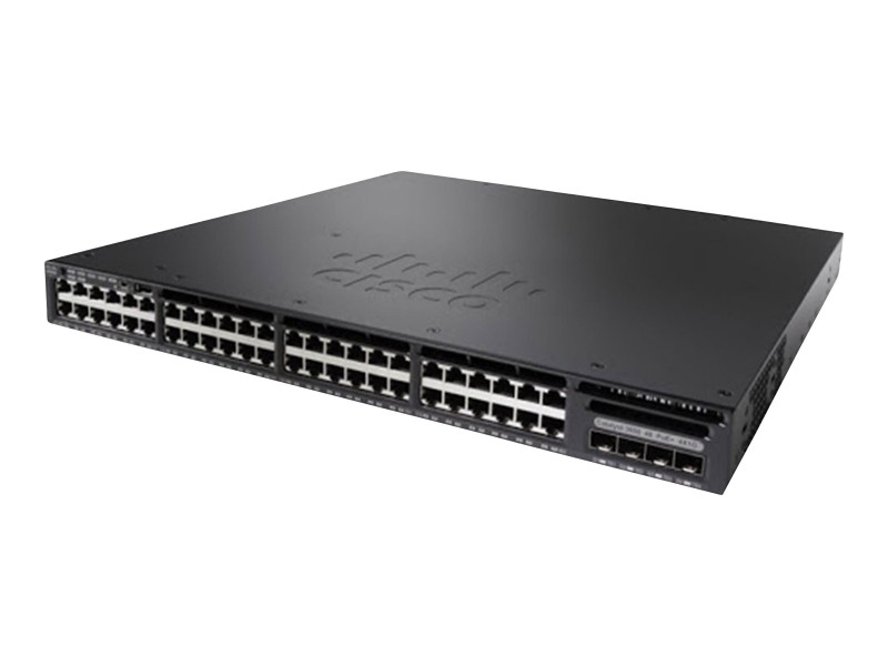 Cisco : CISCO CATALYST 3650 48 PORT FULL POE 4X1G UPLINK LAN BASE (10.39kg)