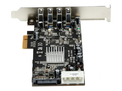 Startech : CARTE CONTROLEUR QUADRUPLE BUS PCIE VERS 4 PORTS USB 3.0 - UASP