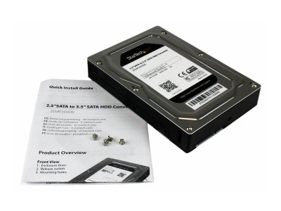Startech : BOITIER CONVERTISSEUR DD / SSD SATA 2 5 VERS 3 5 JUSQU A 12 5MM