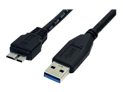 Startech : 0.5M USB 3.0 MICRO B cable USB A VERS USB MICRO B - M / M