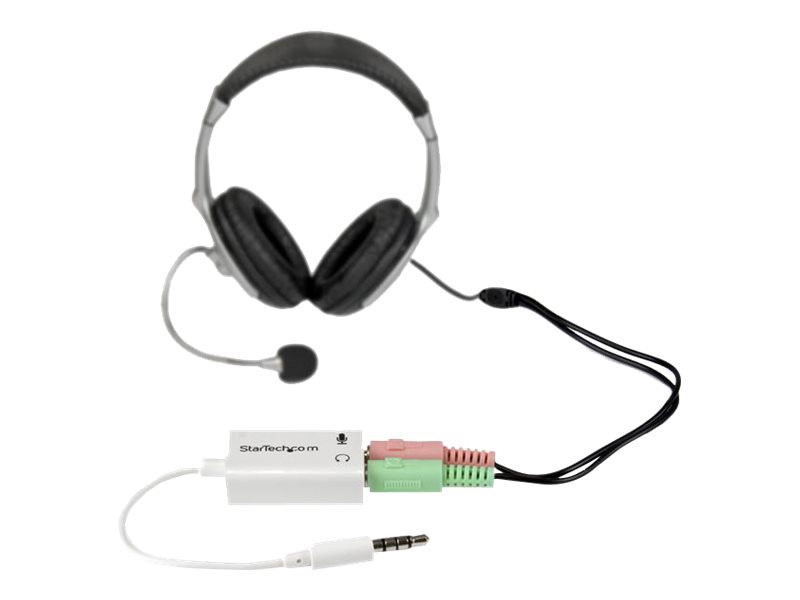 Startech : REPARTITEUR AUDIO CASQUE/MICROPHONE 3 5 MM