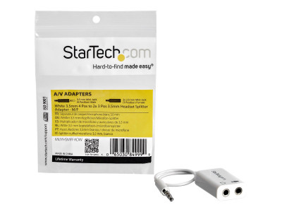 Startech : REPARTITEUR AUDIO CASQUE/MICROPHONE 3 5