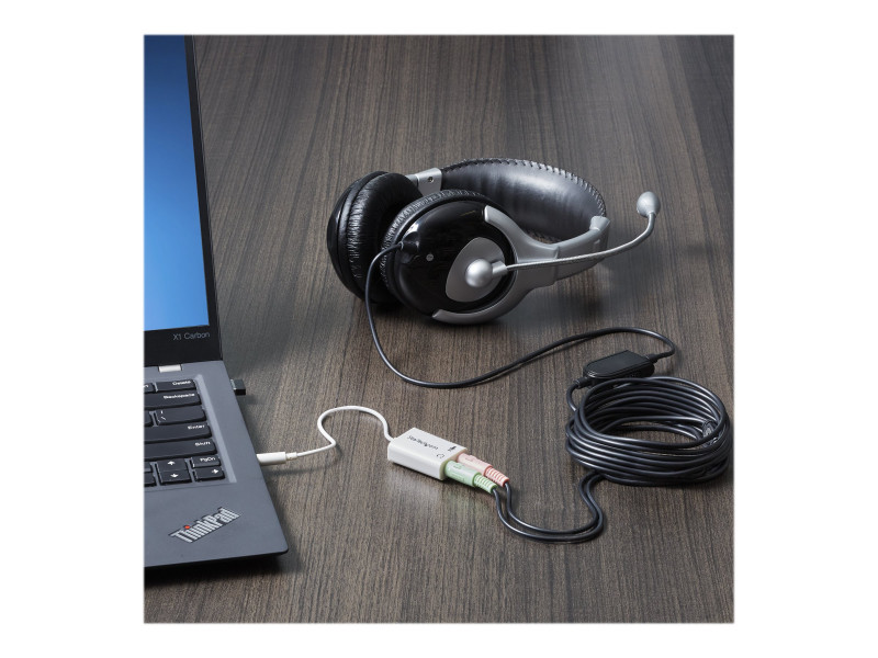 Câble répartiteur de micro pour casque, conversion de microphone vers PC,  adaptateur audio d'ordinateur, 0.3