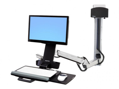 Ergotron : SV SIT STAND COMBO ARM EXTENDER POLISHED