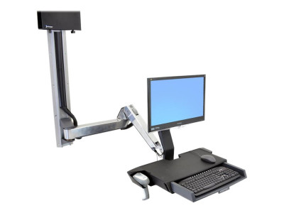 Ergotron : SV SIT STAND COMBO ARM EXTENDER POLISHED