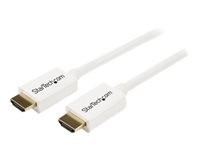 Startech : CABLE HDMI HAUTE VITESSE CL3 MALE VERS MALE BLANC 3M DANS MUR