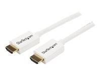 Startech : CABLE HDMI HAUTE VITESSE CL3 MALE VERS MALE BLANC 3M DANS MUR