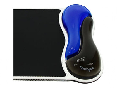 Kensington : REPOSE POIGNETS TAPIS SOURIS DUO GEL WAVE SOURIS BLEU/NOIR