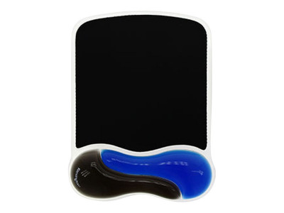 Kensington : REPOSE POIGNETS TAPIS SOURIS DUO GEL WAVE SOURIS BLEU/NOIR