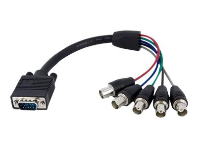 Startech : CaBLE D ECRAN COAXIAL VGA HD15 VERS 5 BNC RGBHV 30 CM - M pour