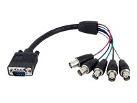 Startech : CaBLE D ECRAN COAXIAL VGA HD15 VERS 5 BNC RGBHV 30 CM - M pour