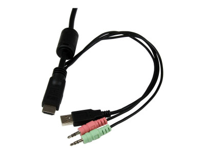 Startech : SWITCH /COMMUTATEUR KVM 2 PORTS USB HDMI AUDIO et CABLES