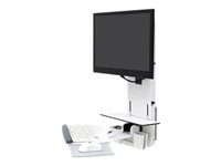 Ergotron Station murale assis-debout StyleView® Vertical Lift (blanc)