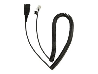 GN NetCom : CABLE W/ QD TO RJ10 PLUG SPIRAL CALLMASTER V VI 0.5-2M/PLX A22