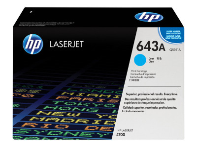 HP : cartouche toner CYAN 10K pour CLR LaserJet 4700