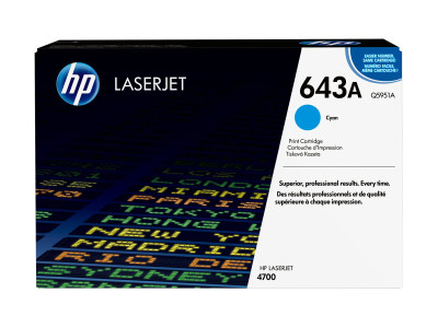 HP : cartouche toner CYAN 10K pour CLR LaserJet 4700