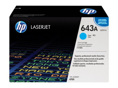 HP : cartouche toner CYAN 10K pour CLR LaserJet 4700