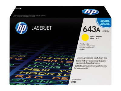HP cartouche toner Jaune 10K pour CLR LaserJet 4700