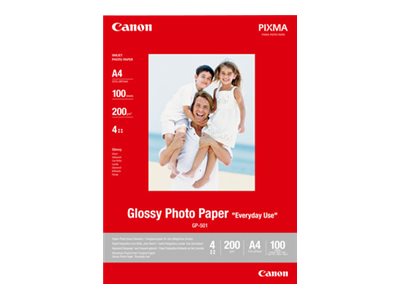 Canon Glossy Photo Paper GP-501 Papier photo Brillant A4 200 g/m² 100 feuilles