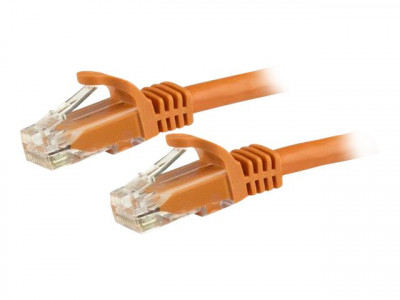 Startech : CABLE RESEAU RJ45 CAT 6 GIGABIT UTP SANS CROCHET ORANGE 3M