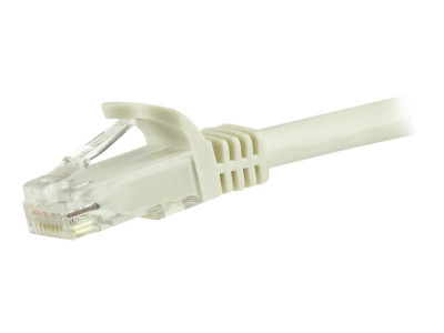 Startech : CABLE RESEAU RJ45 CAT 6 GIGABIT UTP SANS CROCHET BLANC 3M