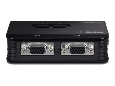 TrendNet : 2 PORT USB KVM SWITCH kit (INCLUDE 2 X KVM CABLES)