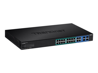 TrendNet : SWITCH avec 2 MINI-GBIC SLOTS 16 POE 2 SFP + 10-PORT