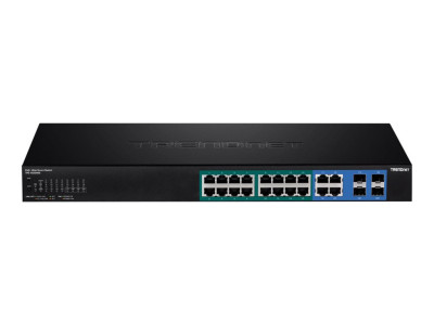 TrendNet : SWITCH avec 2 MINI-GBIC SLOTS 16 POE 2 SFP + 10-PORT