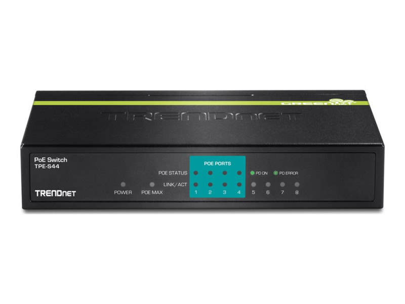 TrendNet : 8 PORT 4X10/100 4 POE POE SWITCH