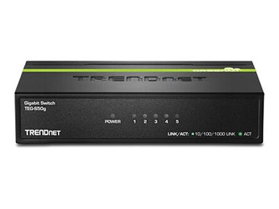 TrendNet : 5X10/100/1000MBPS GREENNET GIGABIT SWITCH (METAL)