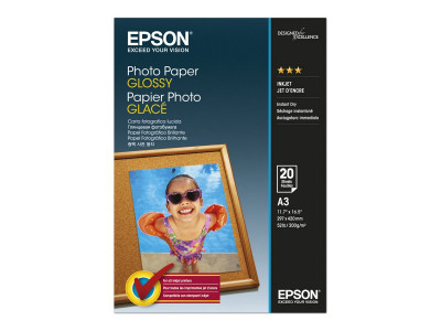 Epson : PHOTO papier GLOSSY A3 20 SHEETS