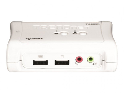 TrendNet : 2 PORT USB KVM SWITCH kit W. AUDIO INCLUDE 2 X KVM CABLES