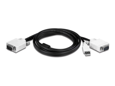 TrendNet : 2 PORT USB KVM SWITCH kit W. AUDIO INCLUDE 2 X KVM CABLES