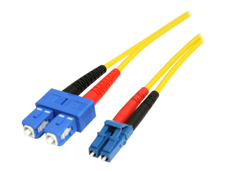 Startech : 10M FIBER OPTIC PATCH CORD LC TO SC DUPLEX SM 9/125 LSZH FIBER