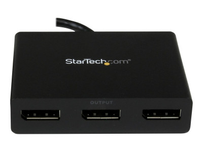 Startech : HUB DISPLAY PORT 1.2 MST 1:3 MULTI ECRAN - 3X DP - 2560X1600