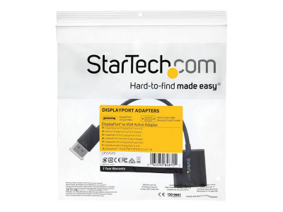 Startech : DISPLAYPORT 1.2 TO VGA ADAPTER - DP TO VGA CONVERTER -1920X1200